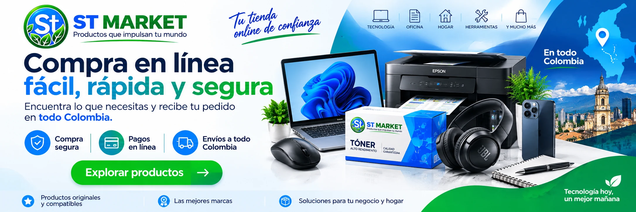 ST Market – Compra en línea productos de tecnología, oficina, hogar y suministros
